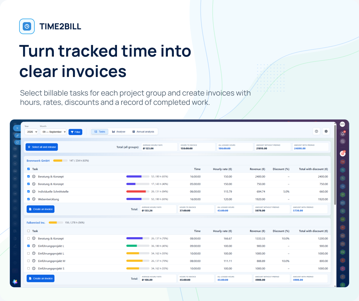 time-to-bill screenshot 1